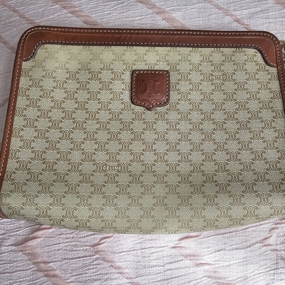 VINTAGE Celine Macadamia Clutch - Picture 12 of 13